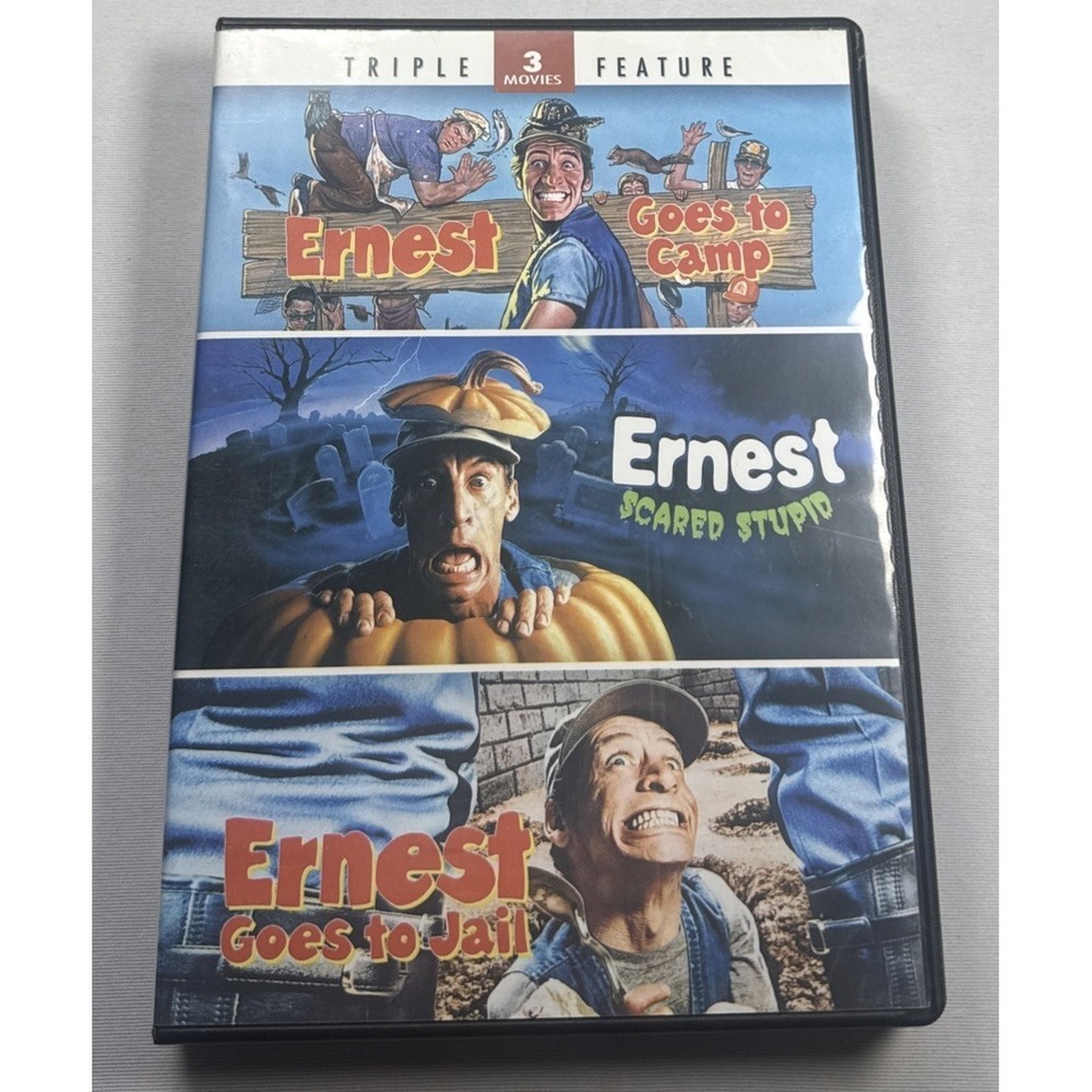 Ernest 3 Movie Collection DVD (Ernest Goes To Camp, Goes To Jail, Scared Stupid)